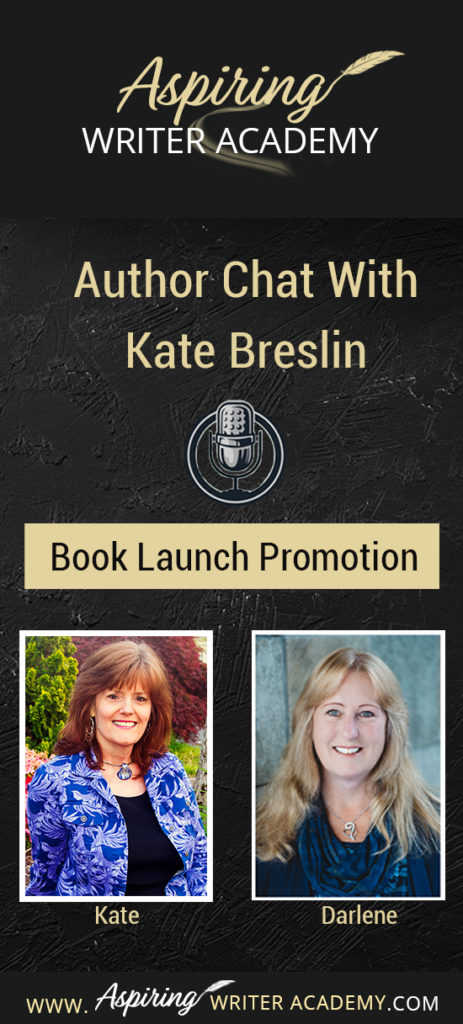 Kate Breslin, an award-winning author of Christian historical fiction, discusses her strategy for book launch promotion and offers several ideas to help aspiring writers build their own group of influencers (or Street Team). Also learn tips for networking, creating promotional materials, and lining up book signing events in this fun, interactive interview conducted by Darlene Panzera.