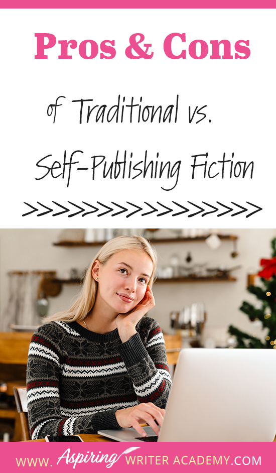 If you are an aspiring writer, you may be wondering whether you should self-publish or try to have your book published by a traditional publisher. What are the benefits? The cost? How hard is it to do? Do you need an agent? How much time is involved? What resources do you need or what skills do you need to know? In our post, Pros and Cons of Self-Publishing Fiction, we give you some of the advantages and disadvantages to help you decide which path is right for you.