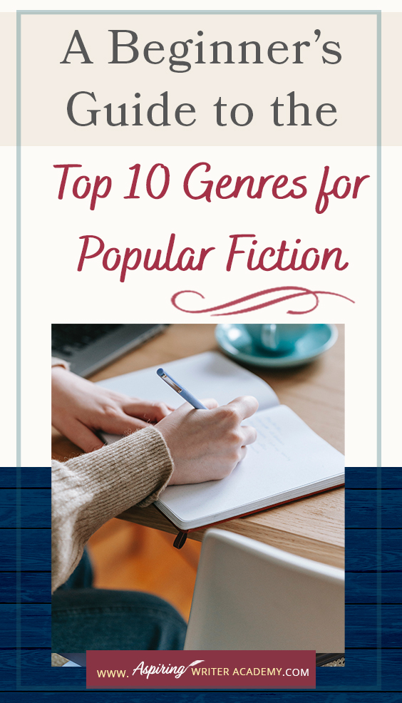 Would you like to write a book? Have you started writing but aren’t sure where your novel fits in the marketplace? If you are new to writing, you must first decide—What kind of story do you want to write? Thriller, fantasy, mystery, romance? Each genre (category) of fiction features different kinds of characters, setting, plot, and yes, even story resolutions. In A Beginner’s Guide to the Top 10 Genres for Popular Fiction, we help you decide what kind of story is best for you.