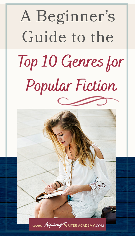 Would you like to write a book? Have you started writing but aren’t sure where your novel fits in the marketplace? If you are new to writing, you must first decide—What kind of story do you want to write? Thriller, fantasy, mystery, romance? Each genre (category) of fiction features different kinds of characters, setting, plot, and yes, even story resolutions. In A Beginner’s Guide to the Top 10 Genres for Popular Fiction, we help you decide what kind of story is best for you.