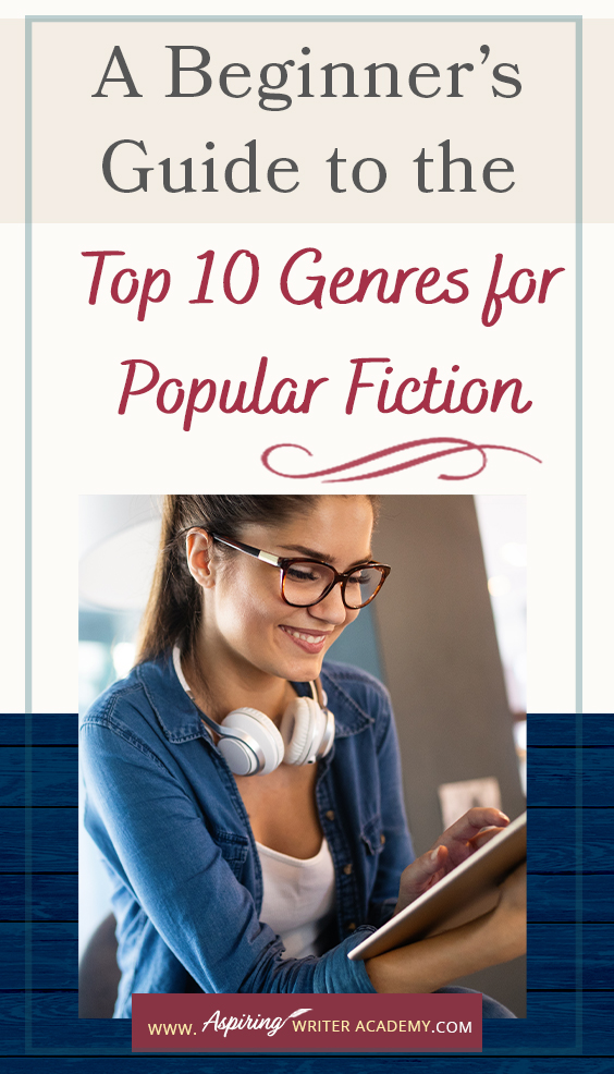 Would you like to write a book? Have you started writing but aren’t sure where your novel fits in the marketplace? If you are new to writing, you must first decide—What kind of story do you want to write? Thriller, fantasy, mystery, romance? Each genre (category) of fiction features different kinds of characters, setting, plot, and yes, even story resolutions. In A Beginner’s Guide to the Top 10 Genres for Popular Fiction, we help you decide what kind of story is best for you.