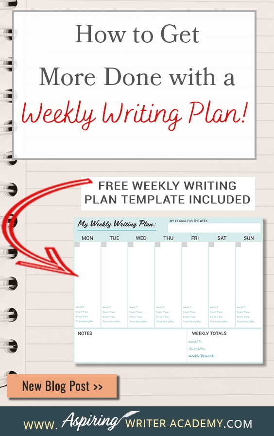 Do you schedule blocks of time to focus on writing your novel each week? Or is writing a hit or miss depending on your personal life? Does having a plan seem too rigid? Are you frustrated because you are not achieving the goals you set out to do weekly, in a month, 90 days, or a year? In How to Get More Done with a Weekly Writing Plan, we show you how to create a flexible plan to help you write more, track your progress, keep you accountable, and celebrate your success.