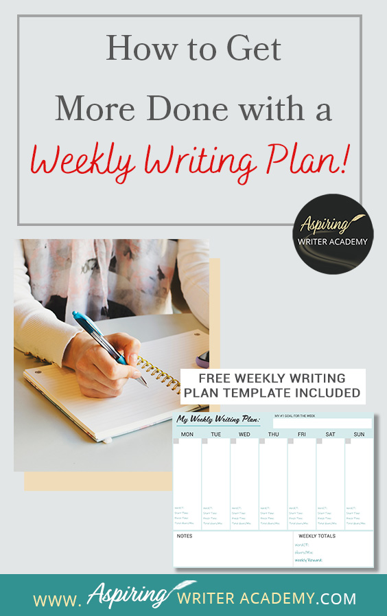 Do you schedule blocks of time to focus on writing your novel each week? Or is writing a hit or miss depending on your personal life? Does having a plan seem too rigid? Are you frustrated because you are not achieving the goals you set out to do weekly, in a month, 90 days, or a year? In How to Get More Done with a Weekly Writing Plan, we show you how to create a flexible plan to help you write more, track your progress, keep you accountable, and celebrate your success.