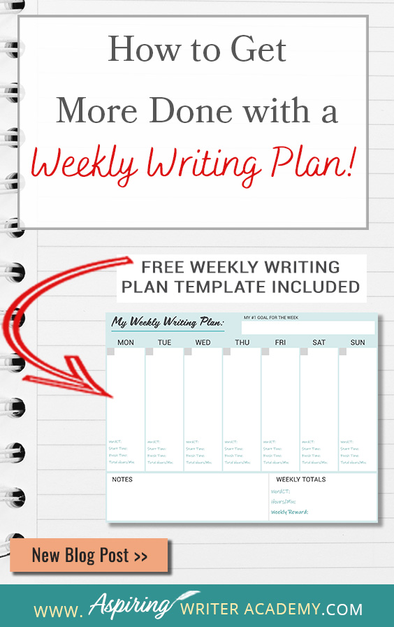 Do you schedule blocks of time to focus on writing your novel each week? Or is writing a hit or miss depending on your personal life? Does having a plan seem too rigid? Are you frustrated because you are not achieving the goals you set out to do weekly, in a month, 90 days, or a year? In How to Get More Done with a Weekly Writing Plan, we show you how to create a flexible plan to help you write more, track your progress, keep you accountable, and celebrate your success.