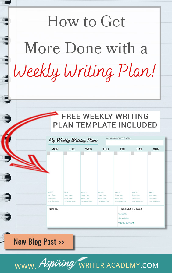 Do you schedule blocks of time to focus on writing your novel each week? Or is writing a hit or miss depending on your personal life? Does having a plan seem too rigid? Are you frustrated because you are not achieving the goals you set out to do weekly, in a month, 90 days, or a year? In How to Get More Done with a Weekly Writing Plan, we show you how to create a flexible plan to help you write more, track your progress, keep you accountable, and celebrate your success.