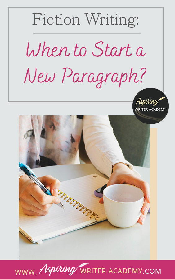 Do you know when to start a new paragraph in your fictional novel? Did you know that paragraphing can be different for popular fiction than if you are writing non-fiction, literary fiction, or a story for English composition class? That is because popular (or genre fiction) is designed to hook the reader and entertain, often by utilizing stylistic effects. In Fiction Writing: When to Start a New Paragraph? we discuss 10 times you should be indenting the text for maximum story impact.