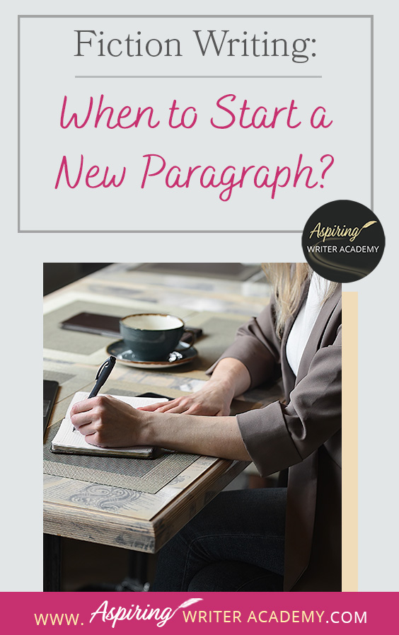 Do you know when to start a new paragraph in your fictional novel? Did you know that paragraphing can be different for popular fiction than if you are writing non-fiction, literary fiction, or a story for English composition class? That is because popular (or genre fiction) is designed to hook the reader and entertain, often by utilizing stylistic effects. In Fiction Writing: When to Start a New Paragraph? we discuss 10 times you should be indenting the text for maximum story impact.