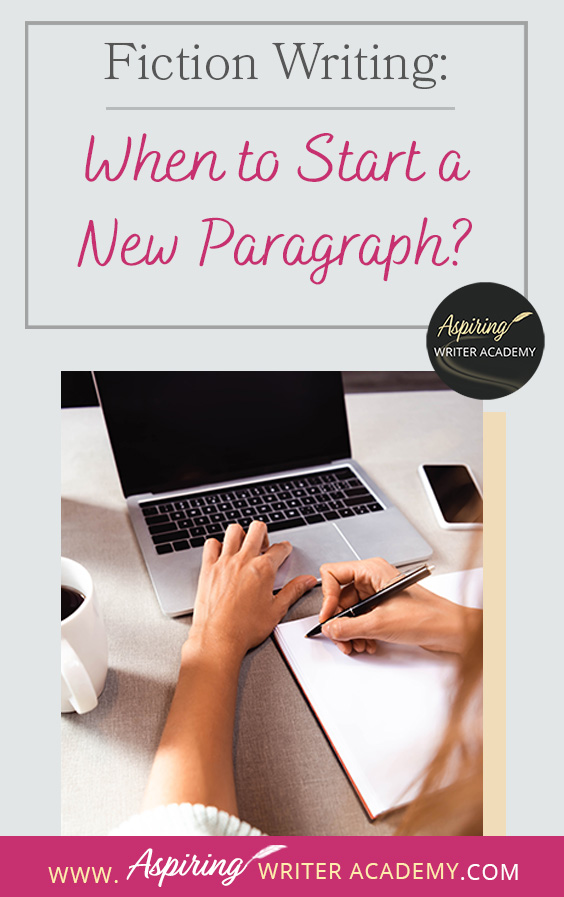 Do you know when to start a new paragraph in your fictional novel? Did you know that paragraphing can be different for popular fiction than if you are writing non-fiction, literary fiction, or a story for English composition class? That is because popular (or genre fiction) is designed to hook the reader and entertain, often by utilizing stylistic effects. In Fiction Writing: When to Start a New Paragraph? we discuss 10 times you should be indenting the text for maximum story impact.