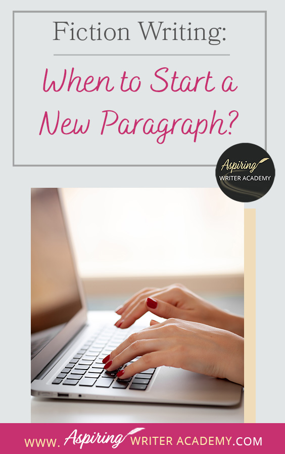 Do you know when to start a new paragraph in your fictional novel? Did you know that paragraphing can be different for popular fiction than if you are writing non-fiction, literary fiction, or a story for English composition class? That is because popular (or genre fiction) is designed to hook the reader and entertain, often by utilizing stylistic effects. In Fiction Writing: When to Start a New Paragraph? we discuss 10 times you should be indenting the text for maximum story impact.