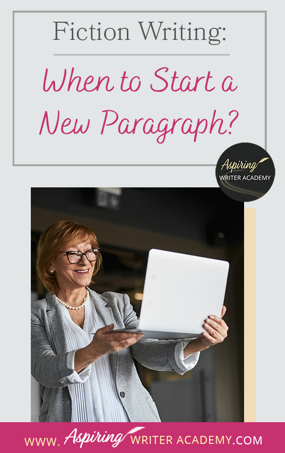 Do you know when to start a new paragraph in your fictional novel? Did you know that paragraphing can be different for popular fiction than if you are writing non-fiction, literary fiction, or a story for English composition class? That is because popular (or genre fiction) is designed to hook the reader and entertain, often by utilizing stylistic effects. In Fiction Writing: When to Start a New Paragraph? we discuss 10 times you should be indenting the text for maximum story impact.