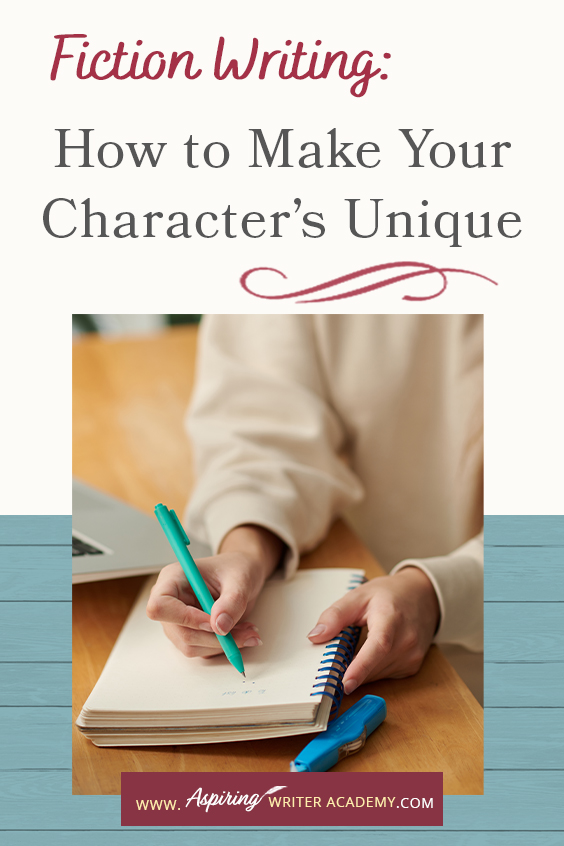 Do you struggle to create unique characters for your fictional novel? How do you let your reader know that your main character is a worthy hero? How do you reveal your character’s personality without telling or using dialogue? In Fiction Writing: How to Make Your Character’s Unique, we discuss the use of body language, clothing, transportation, food, drink, mannerisms, speech, physical markings, and scents & smells to help you create unique characters your readers will love.