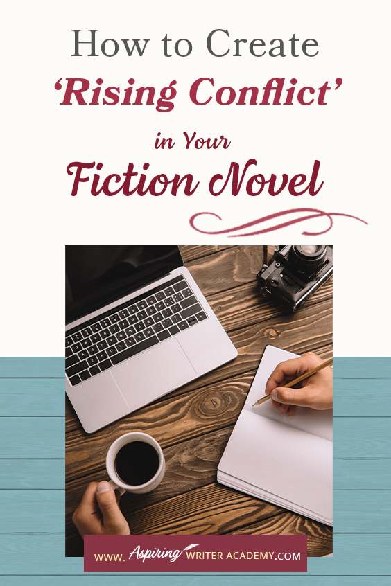 ‘Rising Conflict’ in a fictional novel adds tension, moves the story forward, and helps create character change. But what exactly is rising conflict? Does every book need conflict? And what is the difference between internal and external conflict? In How to Create ‘Rising Conflict’ in Your Fiction Novel, we address each of these questions and show you step-by-step how to create rising conflict at the scene and overall story level to write a riveting book your readers will love.