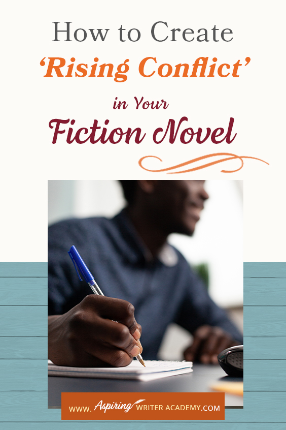 ‘Rising Conflict’ in a fictional novel adds tension, moves the story forward, and helps create character change. But what exactly is rising conflict? Does every book need conflict? And what is the difference between internal and external conflict? In How to Create ‘Rising Conflict’ in Your Fiction Novel, we address each of these questions and show you step-by-step how to create rising conflict at the scene and overall story level to write a riveting book your readers will love.