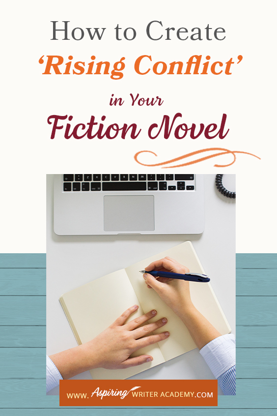 ‘Rising Conflict’ in a fictional novel adds tension, moves the story forward, and helps create character change. But what exactly is rising conflict? Does every book need conflict? And what is the difference between internal and external conflict? In How to Create ‘Rising Conflict’ in Your Fiction Novel, we address each of these questions and show you step-by-step how to create rising conflict at the scene and overall story level to write a riveting book your readers will love.