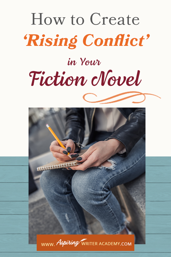 ‘Rising Conflict’ in a fictional novel adds tension, moves the story forward, and helps create character change. But what exactly is rising conflict? Does every book need conflict? And what is the difference between internal and external conflict? In How to Create ‘Rising Conflict’ in Your Fiction Novel, we address each of these questions and show you step-by-step how to create rising conflict at the scene and overall story level to write a riveting book your readers will love.