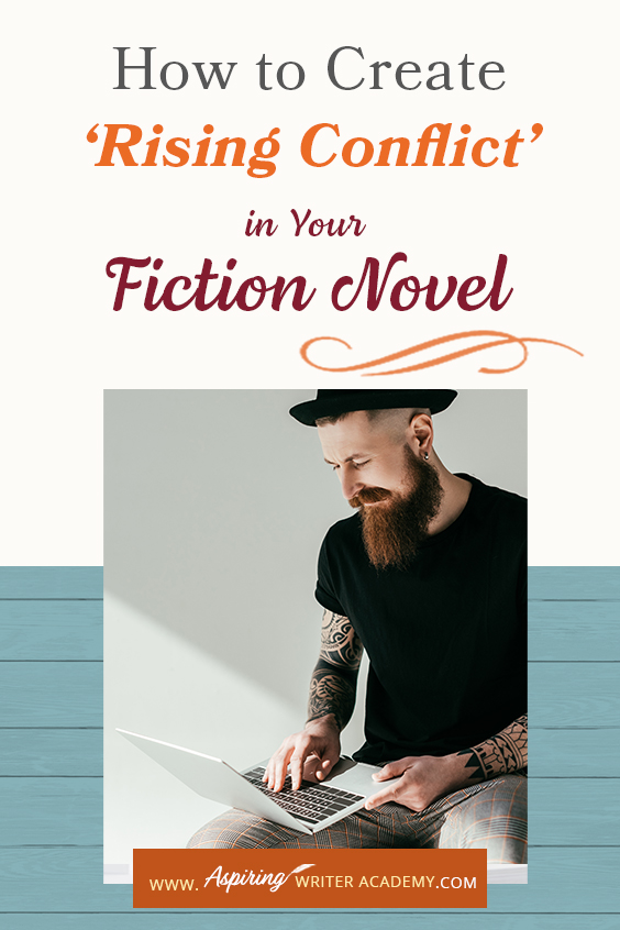 ‘Rising Conflict’ in a fictional novel adds tension, moves the story forward, and helps create character change. But what exactly is rising conflict? Does every book need conflict? And what is the difference between internal and external conflict? In How to Create ‘Rising Conflict’ in Your Fiction Novel, we address each of these questions and show you step-by-step how to create rising conflict at the scene and overall story level to write a riveting book your readers will love.