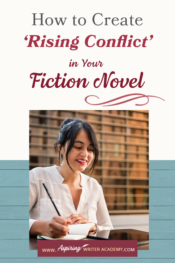 ‘Rising Conflict’ in a fictional novel adds tension, moves the story forward, and helps create character change. But what exactly is rising conflict? Does every book need conflict? And what is the difference between internal and external conflict? In How to Create ‘Rising Conflict’ in Your Fiction Novel, we address each of these questions and show you step-by-step how to create rising conflict at the scene and overall story level to write a riveting book your readers will love.