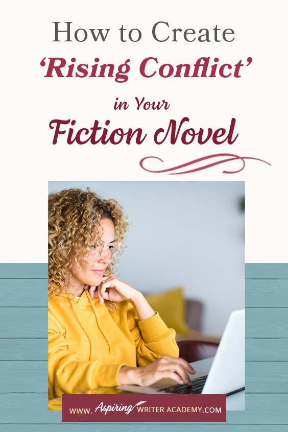 ‘Rising Conflict’ in a fictional novel adds tension, moves the story forward, and helps create character change. But what exactly is rising conflict? Does every book need conflict? And what is the difference between internal and external conflict? In How to Create ‘Rising Conflict’ in Your Fiction Novel, we address each of these questions and show you step-by-step how to create rising conflict at the scene and overall story level to write a riveting book your readers will love.