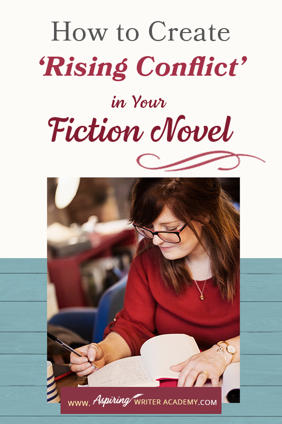 ‘Rising Conflict’ in a fictional novel adds tension, moves the story forward, and helps create character change. But what exactly is rising conflict? Does every book need conflict? And what is the difference between internal and external conflict? In How to Create ‘Rising Conflict’ in Your Fiction Novel, we address each of these questions and show you step-by-step how to create rising conflict at the scene and overall story level to write a riveting book your readers will love.