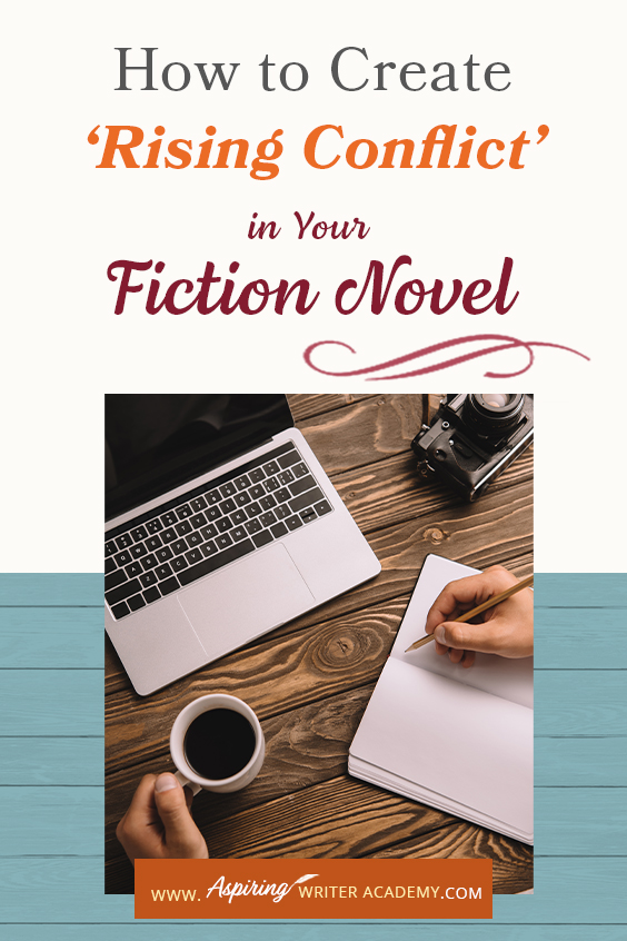 ‘Rising Conflict’ in a fictional novel adds tension, moves the story forward, and helps create character change. But what exactly is rising conflict? Does every book need conflict? And what is the difference between internal and external conflict? In How to Create ‘Rising Conflict’ in Your Fiction Novel, we address each of these questions and show you step-by-step how to create rising conflict at the scene and overall story level to write a riveting book your readers will love.