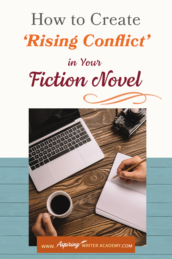 ‘Rising Conflict’ in a fictional novel adds tension, moves the story forward, and helps create character change. But what exactly is rising conflict? Does every book need conflict? And what is the difference between internal and external conflict? In How to Create ‘Rising Conflict’ in Your Fiction Novel, we address each of these questions and show you step-by-step how to create rising conflict at the scene and overall story level to write a riveting book your readers will love.