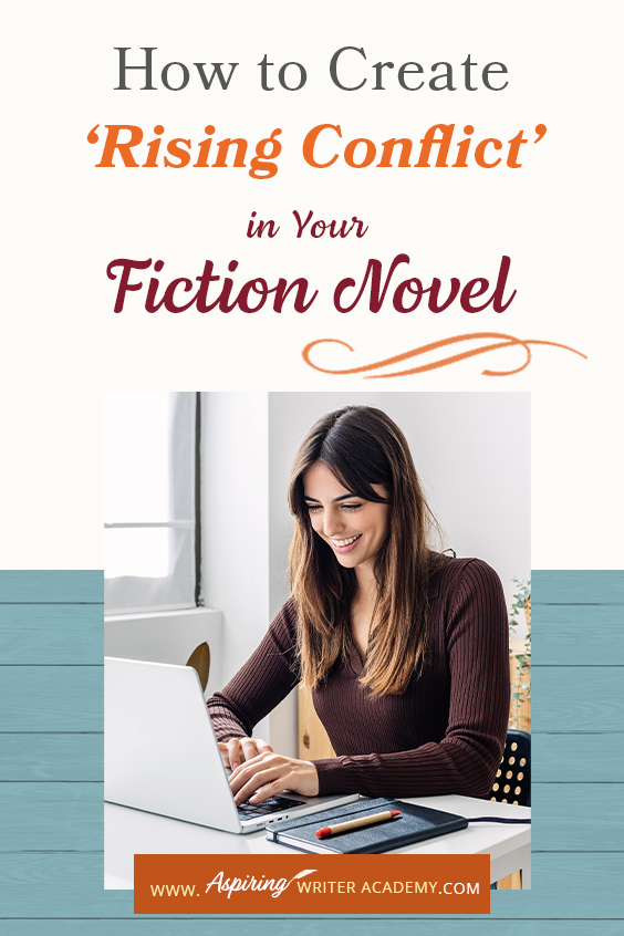 ‘Rising Conflict’ in a fictional novel adds tension, moves the story forward, and helps create character change. But what exactly is rising conflict? Does every book need conflict? And what is the difference between internal and external conflict? In How to Create ‘Rising Conflict’ in Your Fiction Novel, we address each of these questions and show you step-by-step how to create rising conflict at the scene and overall story level to write a riveting book your readers will love.