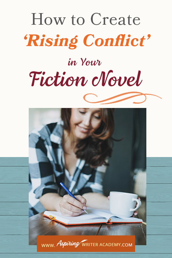 ‘Rising Conflict’ in a fictional novel adds tension, moves the story forward, and helps create character change. But what exactly is rising conflict? Does every book need conflict? And what is the difference between internal and external conflict? In How to Create ‘Rising Conflict’ in Your Fiction Novel, we address each of these questions and show you step-by-step how to create rising conflict at the scene and overall story level to write a riveting book your readers will love.