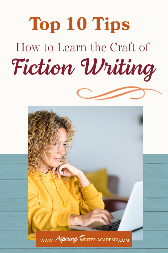 Where do you go to learn the craft of fiction writing? Many writers start a manuscript without any instruction only to lose their way halfway through the novel. Even more frustrating is going to a writer’s conference that focuses on publishing and marketing more than how to write your first book. In Top 10 Tips: How to Learn the Craft of Fiction Writing we give you links, resources, and valuable information to help you develop your skills and take your writing to the next level.