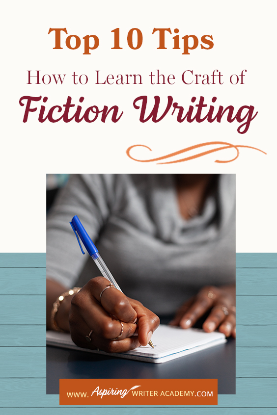 Where do you go to learn the craft of fiction writing? Many writers start a manuscript without any instruction only to lose their way halfway through the novel. Even more frustrating is going to a writer’s conference that focuses on publishing and marketing more than how to write your first book. In Top 10 Tips: How to Learn the Craft of Fiction Writing we give you links, resources, and valuable information to help you develop your skills and take your writing to the next level.