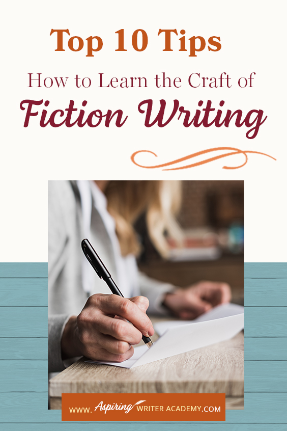 Where do you go to learn the craft of fiction writing? Many writers start a manuscript without any instruction only to lose their way halfway through the novel. Even more frustrating is going to a writer’s conference that focuses on publishing and marketing more than how to write your first book. In Top 10 Tips: How to Learn the Craft of Fiction Writing we give you links, resources, and valuable information to help you develop your skills and take your writing to the next level.