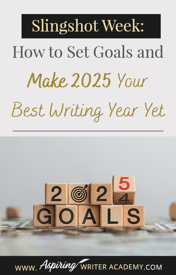 Kickstart your 2025 writing journey with a productive 'Slingshot Week'! Learn how to reflect on past successes, refresh your creativity, and set achievable goals for fiction writers and beyond. 🖋️✨ #WritingInspiration #FictionWriting #WritingGoals #AuthorsLife #NewAuthors #WritingTips #SetGoals